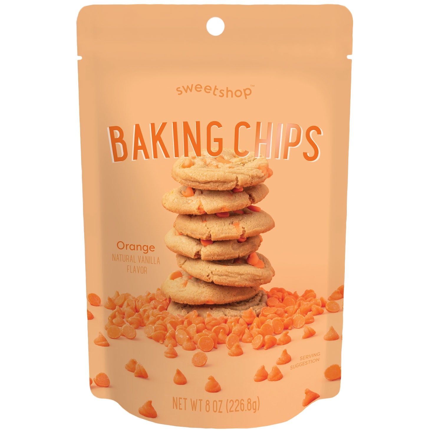 AC Sweetshop Baking Chips 8oz-Orange