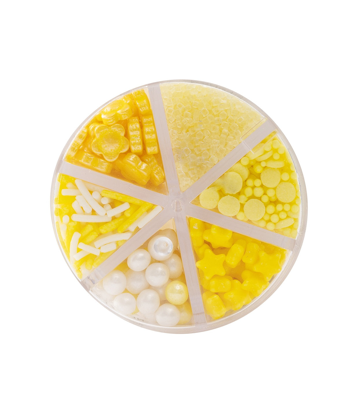 Sweetshop Sprinkle Jar 3oz-Yellow, 6 Cell