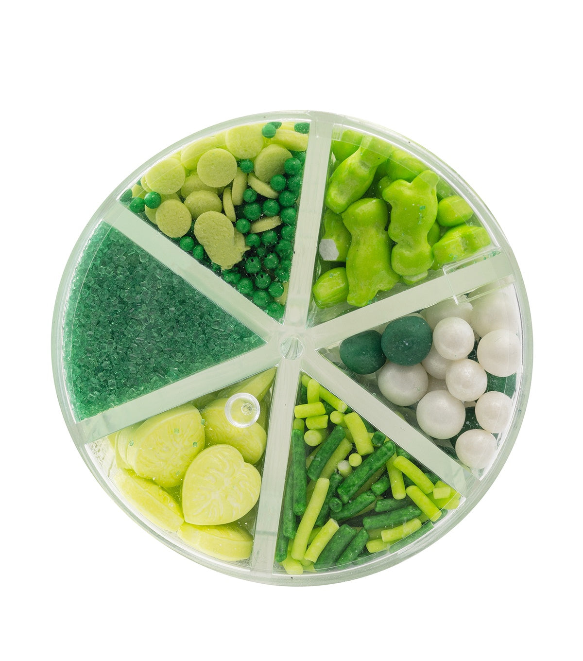 Sweetshop Sprinkle Jar 3oz-Green, 6 Cell
