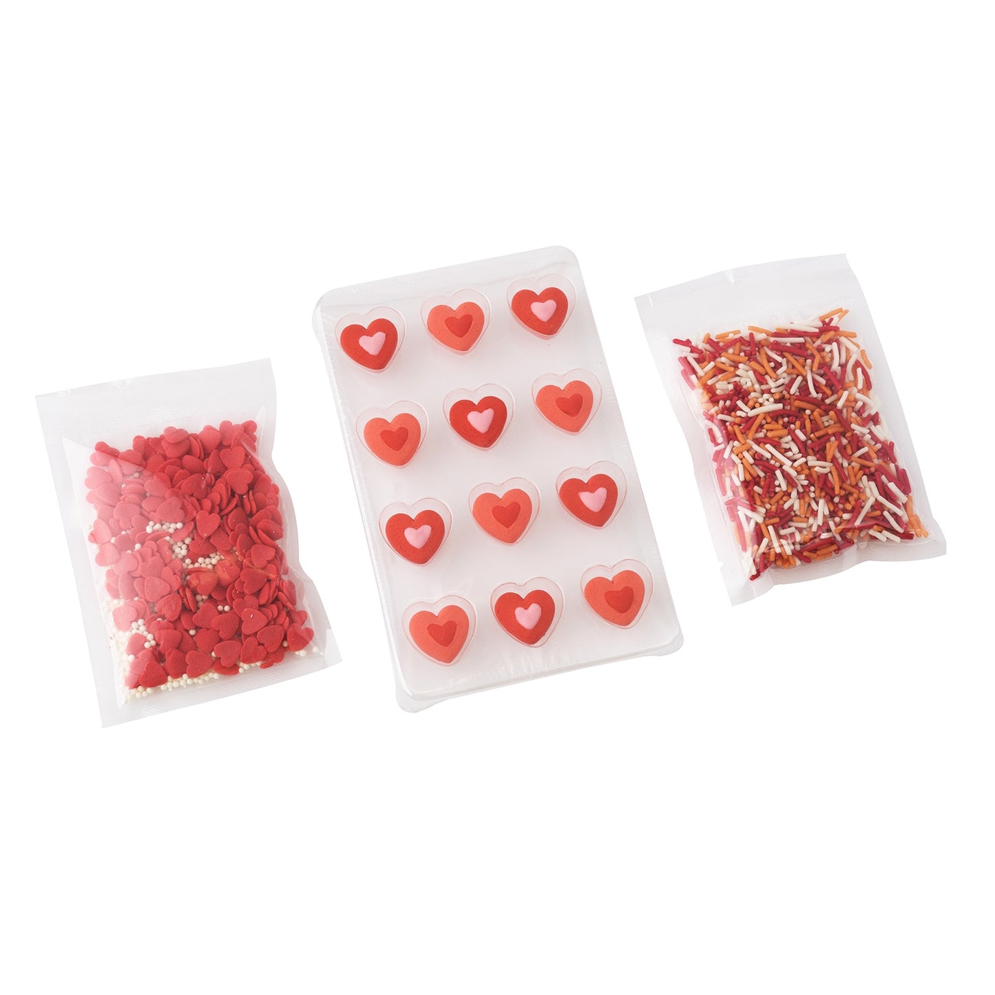 Sweetshop Decorating Kit-Hearts, 13 Pieces