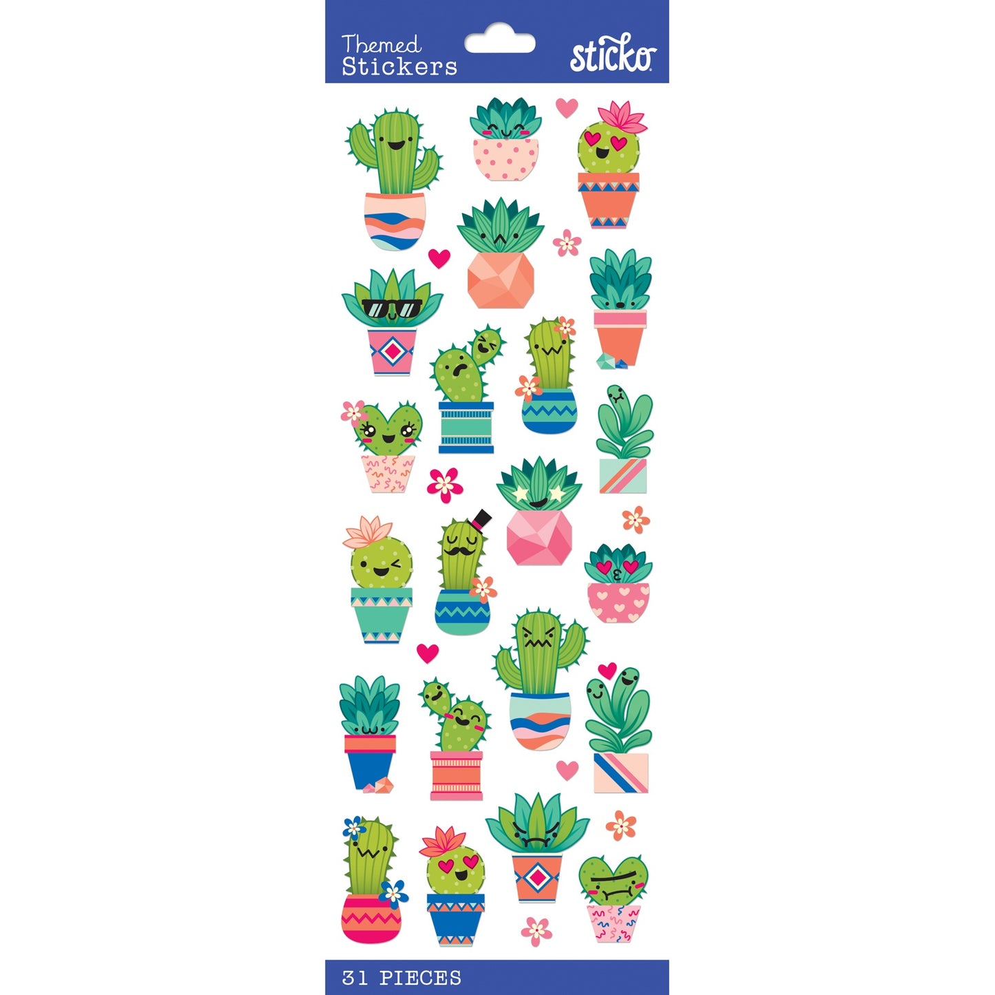 Sticko Themed Stickers-Cutesy Succulents