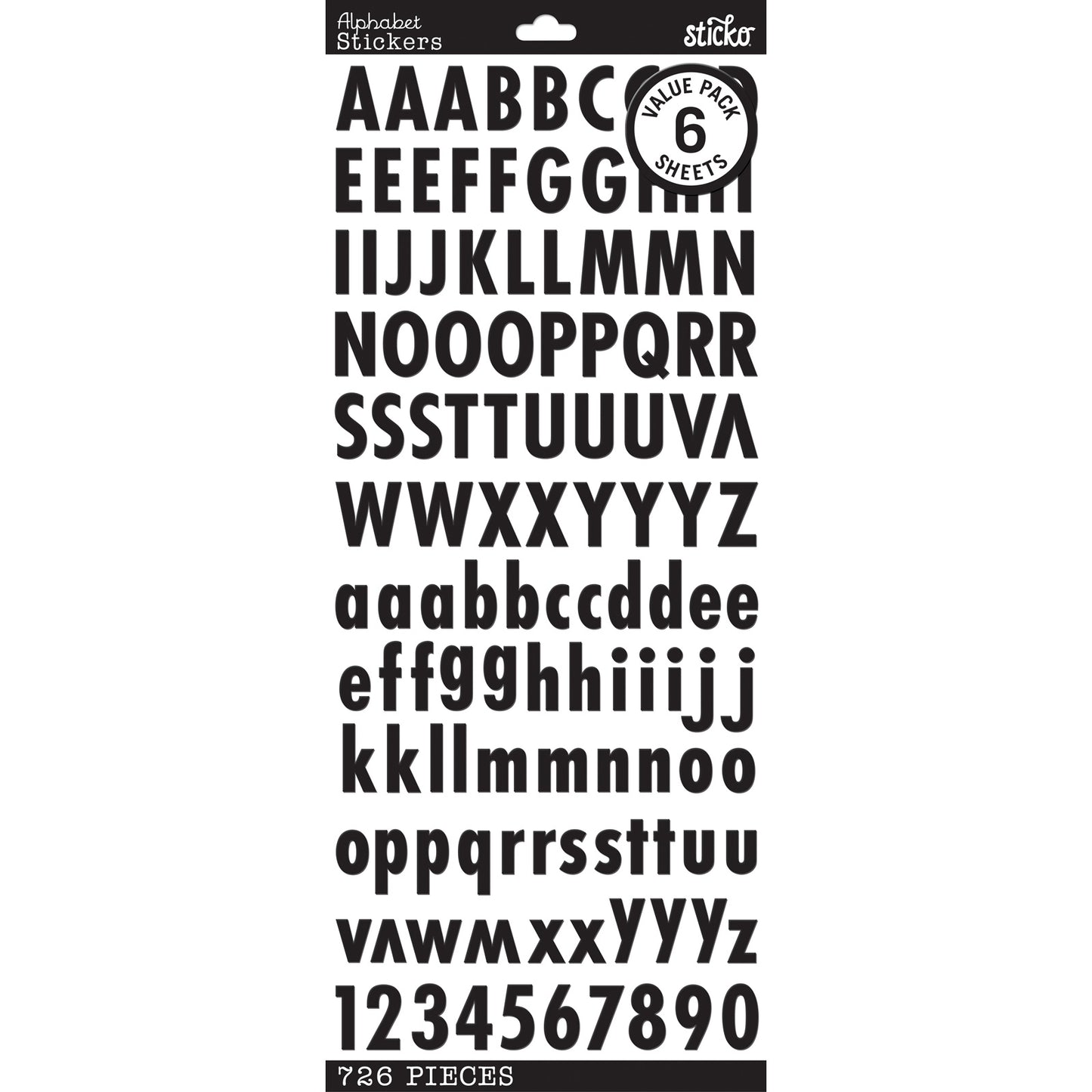 American Crafts Chipboard Alphabet Stickers-Rockabye-Silver Glitter,  242/Pkg, 1 count - Harris Teeter
