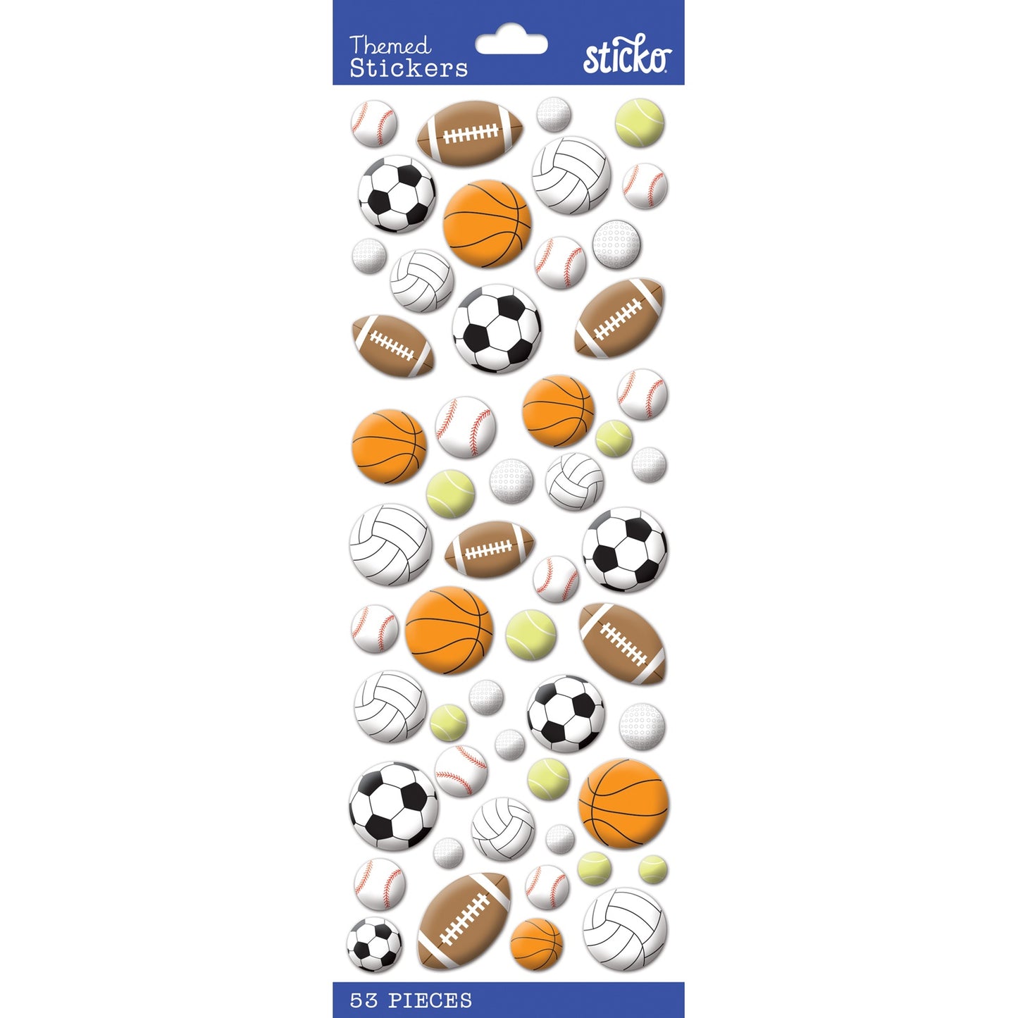 Sticko Themed Stickers-Sports Balls