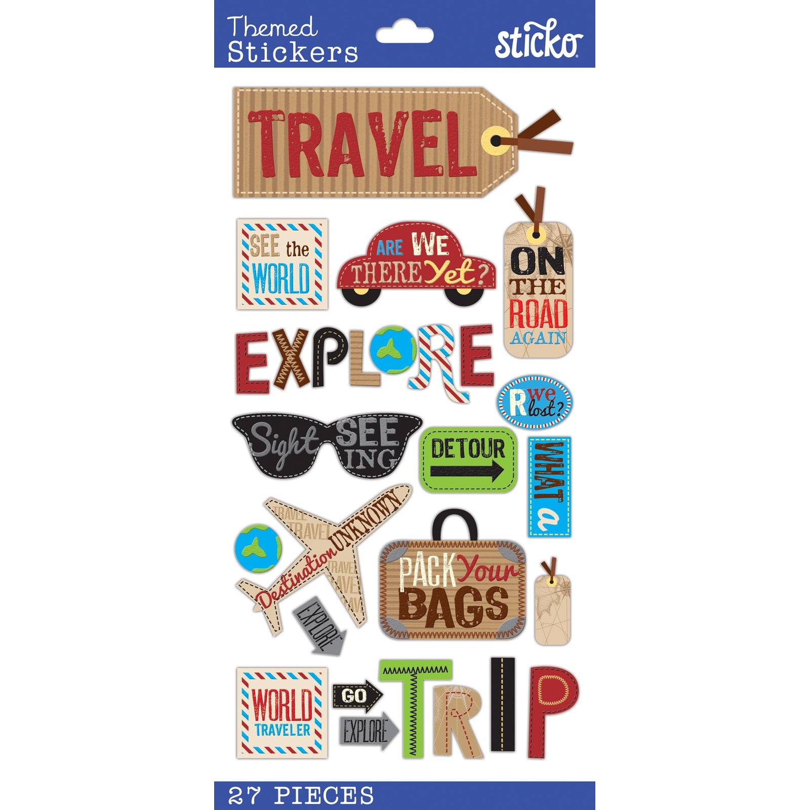Travel Scrapbook Stickers 