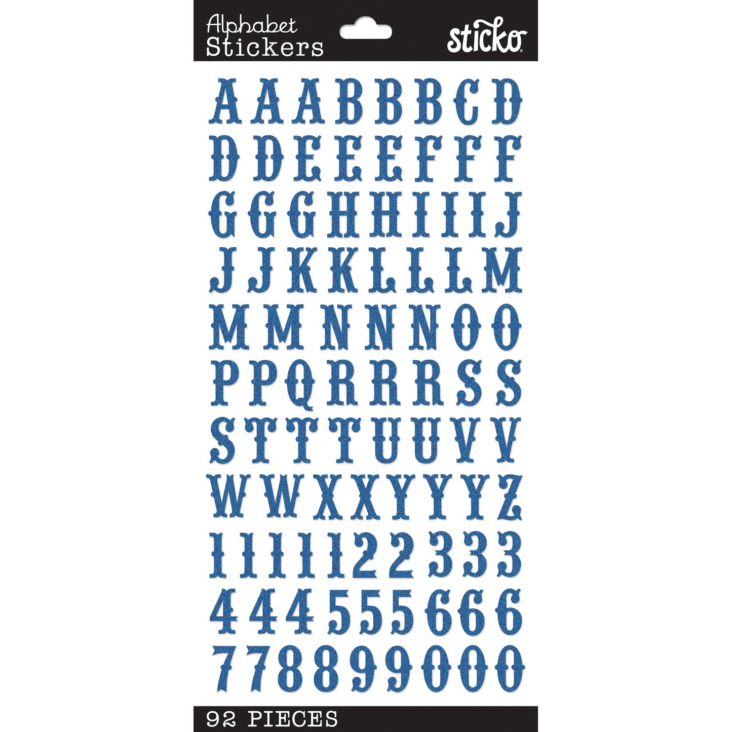 Sticko Alphabet Stickers-Carnival Blue