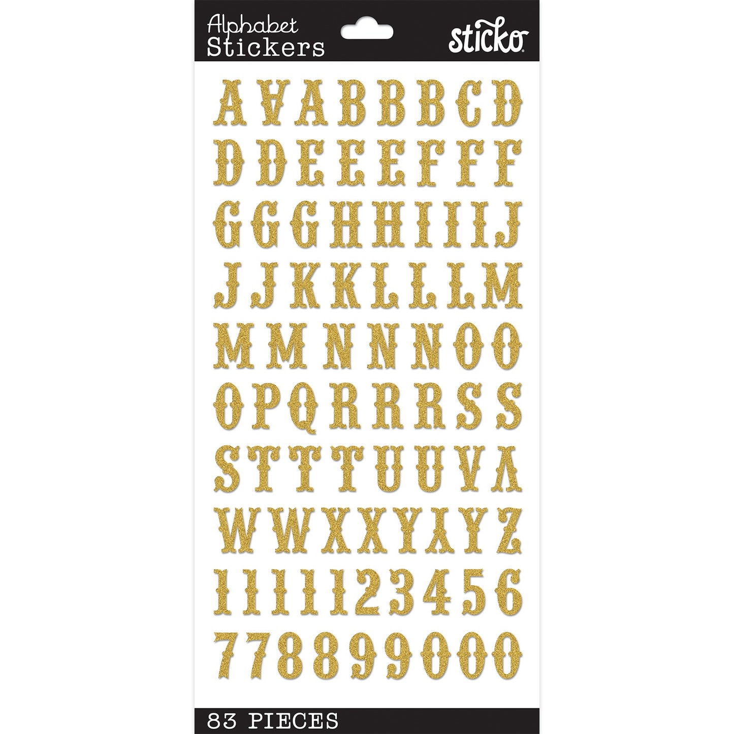 Sticko Alphabet Stickers-Carnival Gold