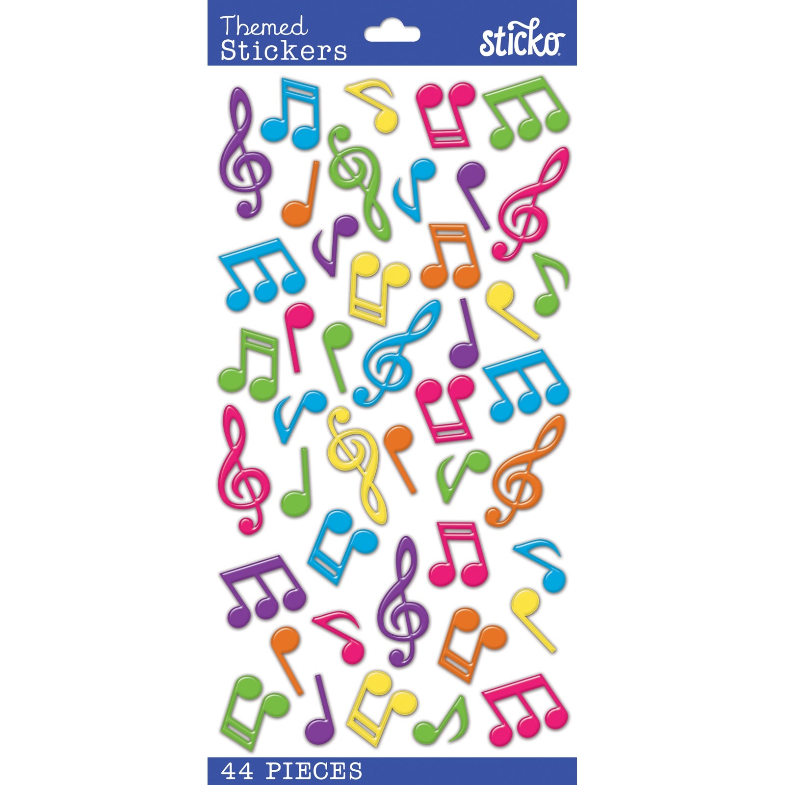 Sticko Themed Stickers - Music Notes, 44pcs