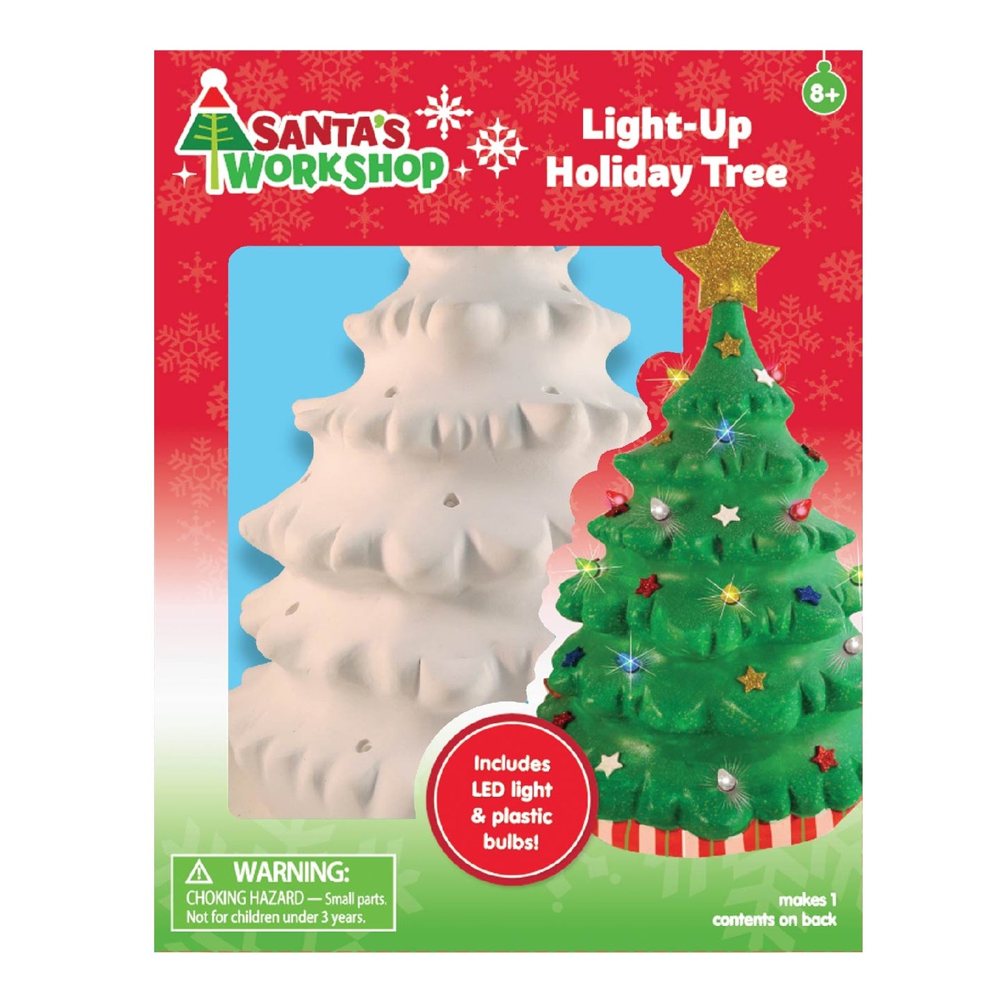 Colorbok Santa's Workshop Light Up Plaster Kit-Metallic Tree