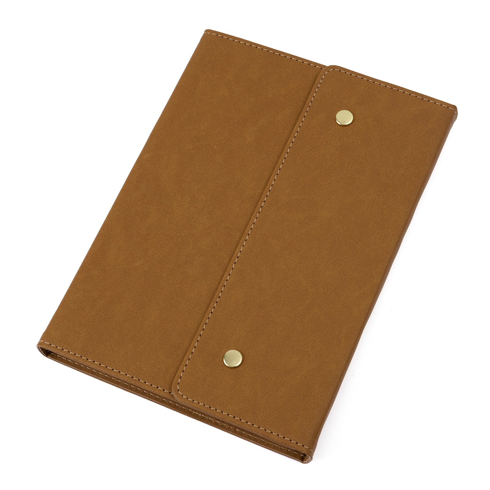 AC Point Planner Snap Leatherette Planner 6"X8"-Brown - Dot Grid - 120 Sheets
