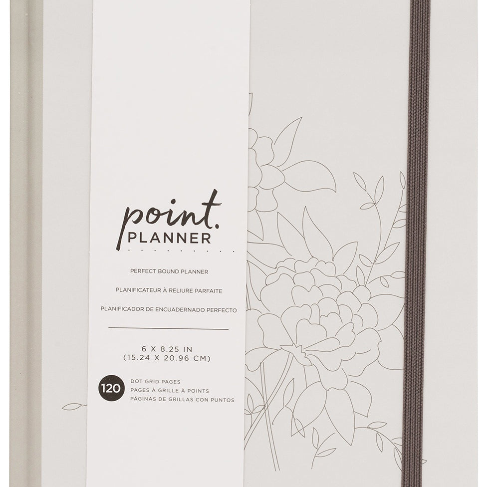 AC Point Planner Perfect Bound Planner 6"X8"-Linework - Dot Grid - 120 Sheets