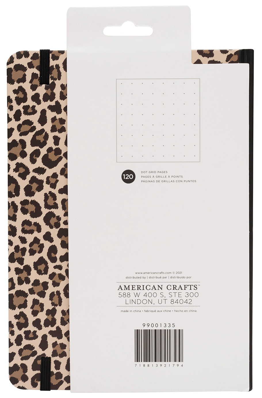 AC Point Planner Perfect Bound Planner 6"X8"-Leopard - Dot Grid - 120 Sheets