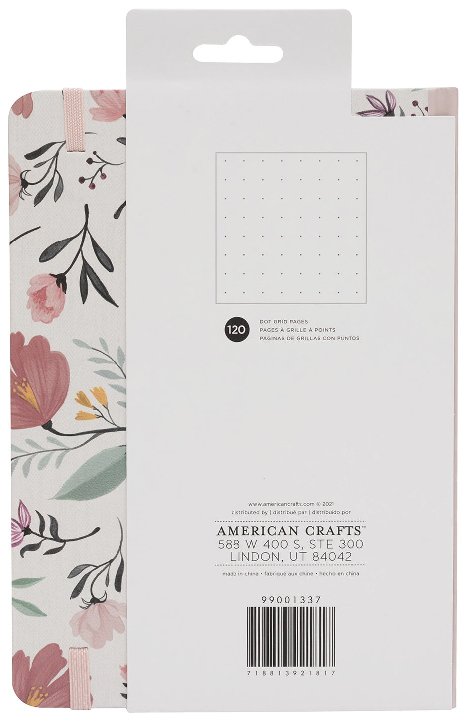AC Point Planner Perfect Bound Planner 6"X8"-Floral - Dot Grid - 120 Sheets