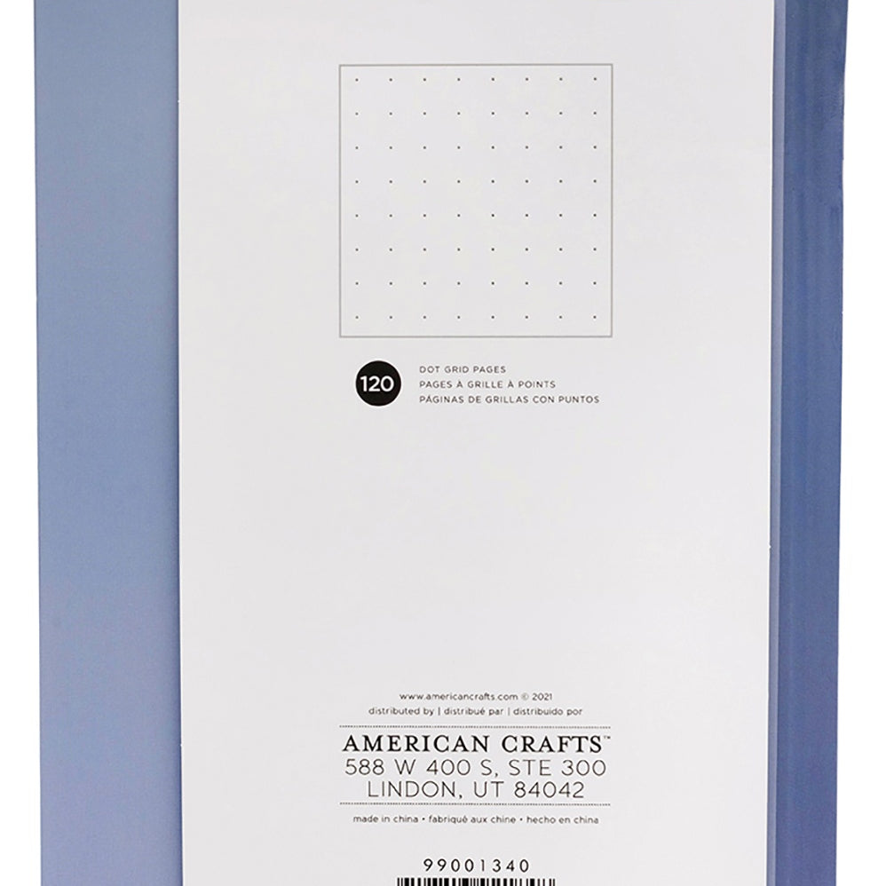 AC Point Planner Perfect Bound Planner 6"X8"-Blue - Dot Grid - 120 Sheets