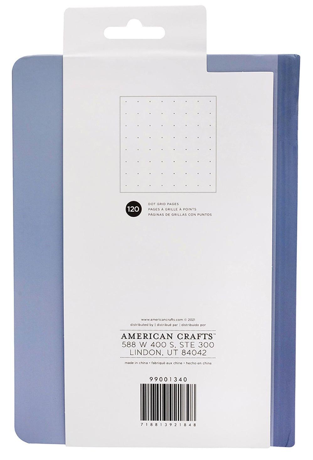 AC Point Planner Perfect Bound Planner 6"X8"-Blue - Dot Grid - 120 Sheets