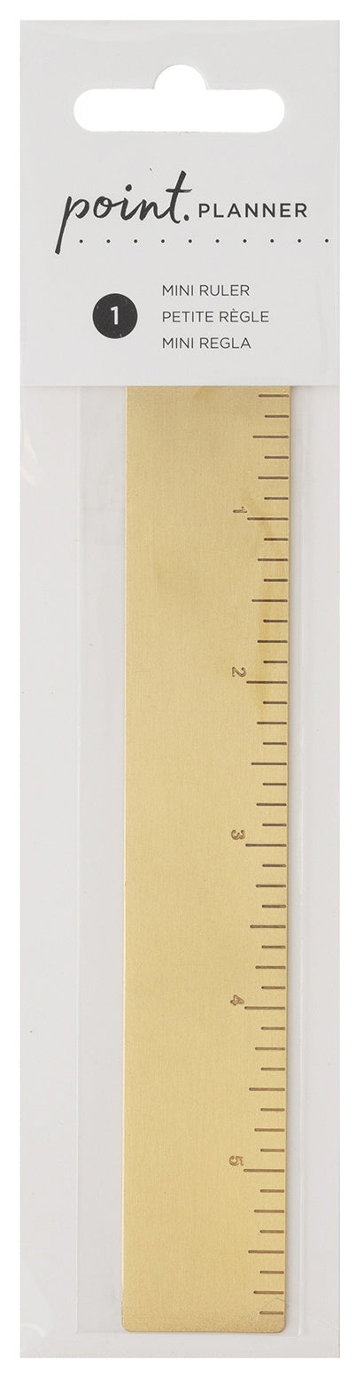 AC Point Planner Mini Ruler-Gold – American Crafts