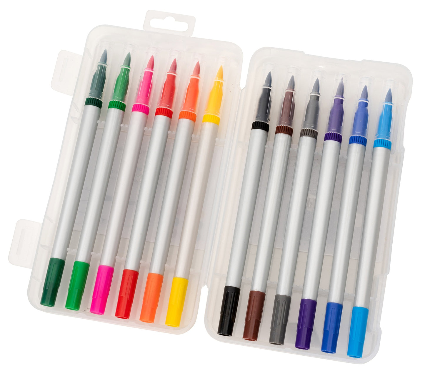 AC Point Planner Dual Tip Pens 12/Pkg-Assorted Colors
