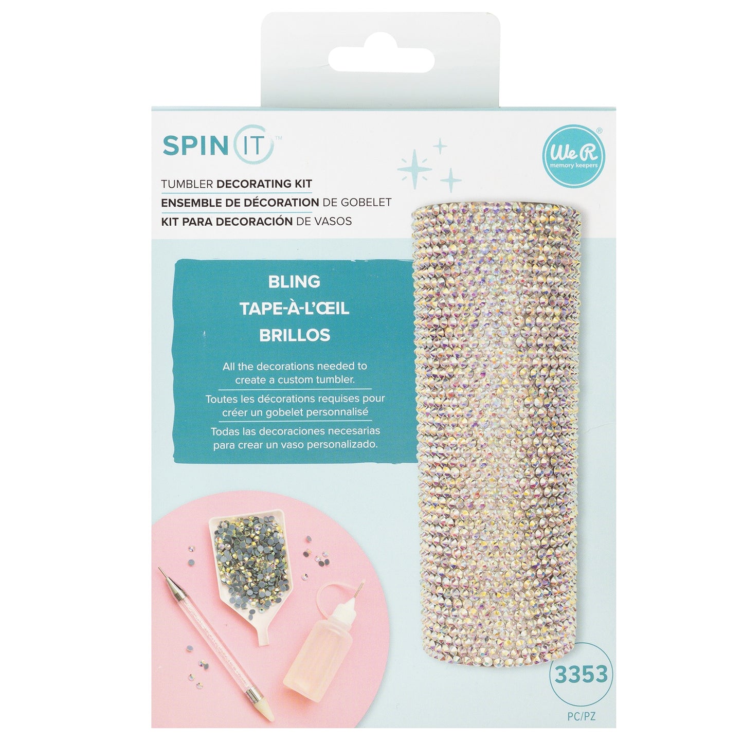 We R Spin It Decorating Kit-Bling