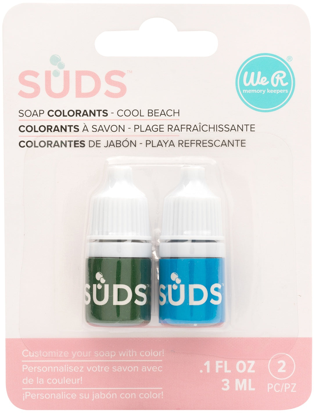 We R Memory Keepers Suds Colorant 2/Pkg-Cool Beach