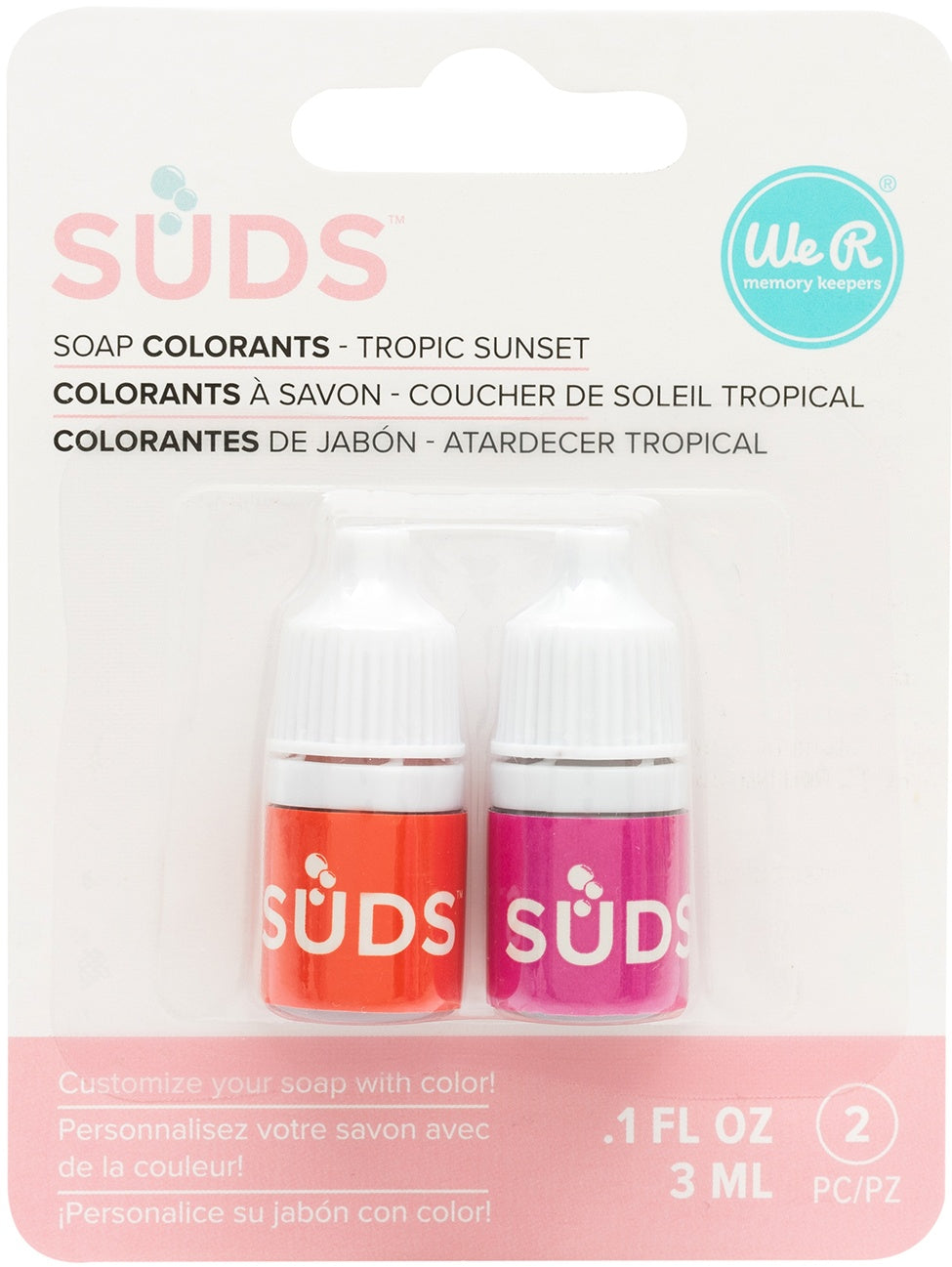We R Memory Keepers Suds Colorant 2/Pkg-Tropical Sunset