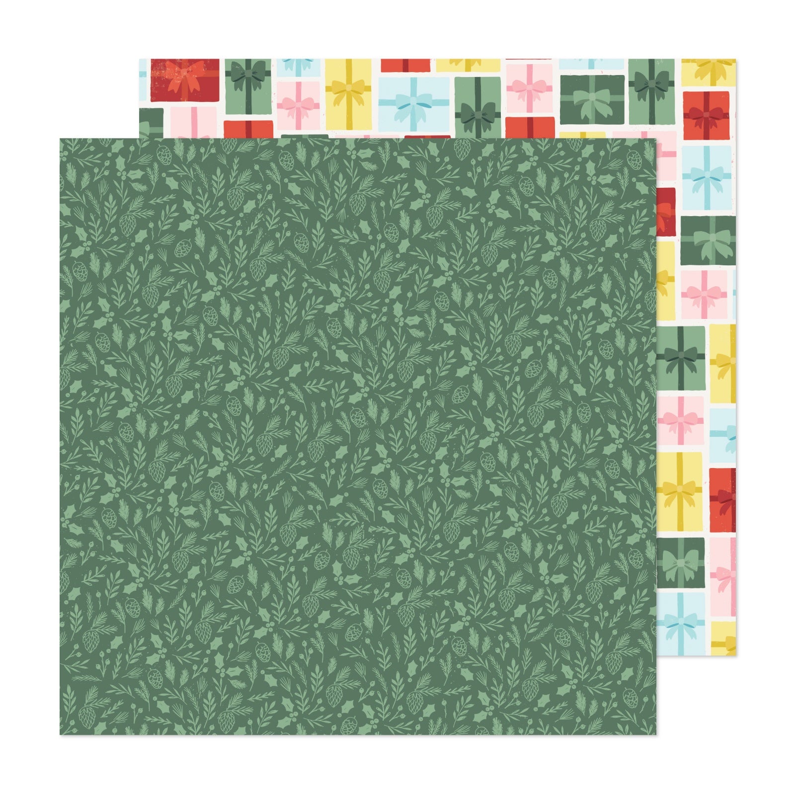 Mittens & Mistletoe Double-Sided 12x12" Cardstock Packs
