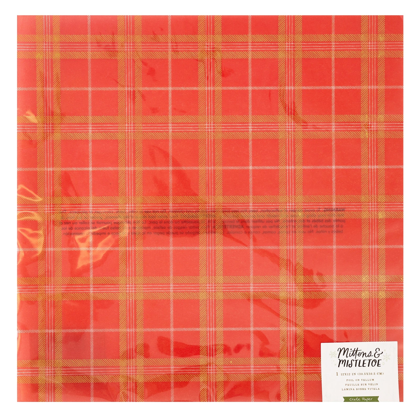 Mittens & Mistletoe So Festive Foiled Vellum 12x12" Specialty Paper Pack