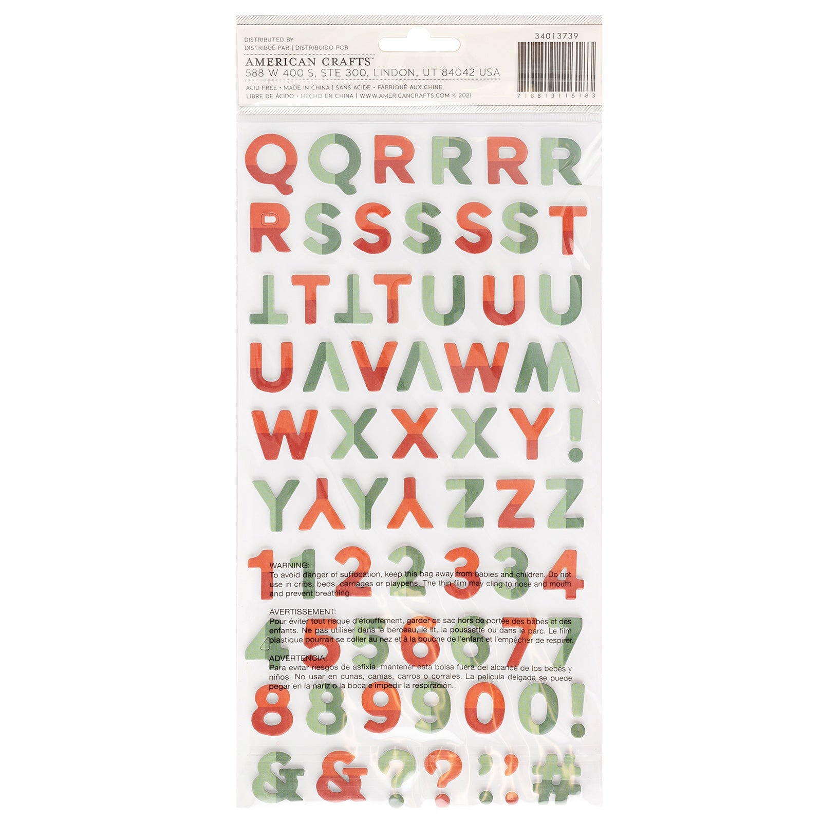 Mittens & Mistletoe Thickers Stickers 146/Pkg-Warm & Cozy Alphabet