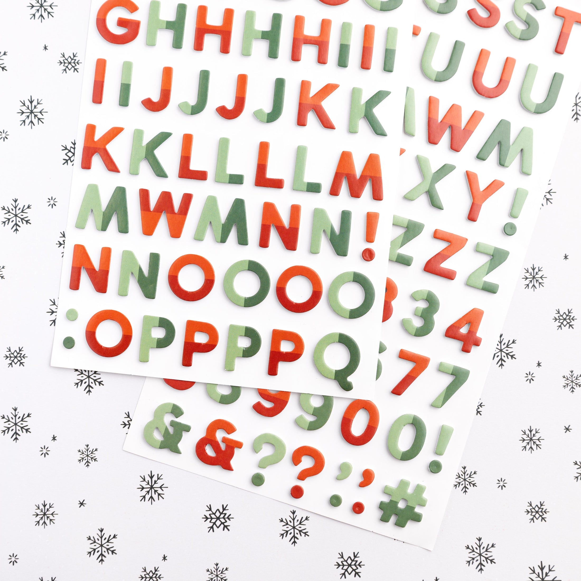 Mittens & Mistletoe Thickers Stickers 146/Pkg-Warm & Cozy Alphabet