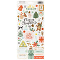 Load image into Gallery viewer, Mittens & Mistletoe Cardstock Stickers 6"X12" 99/Pkg-Accents & Phrases
