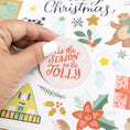 Load image into Gallery viewer, Mittens & Mistletoe Cardstock Stickers 6"X12" 99/Pkg-Accents & Phrases
