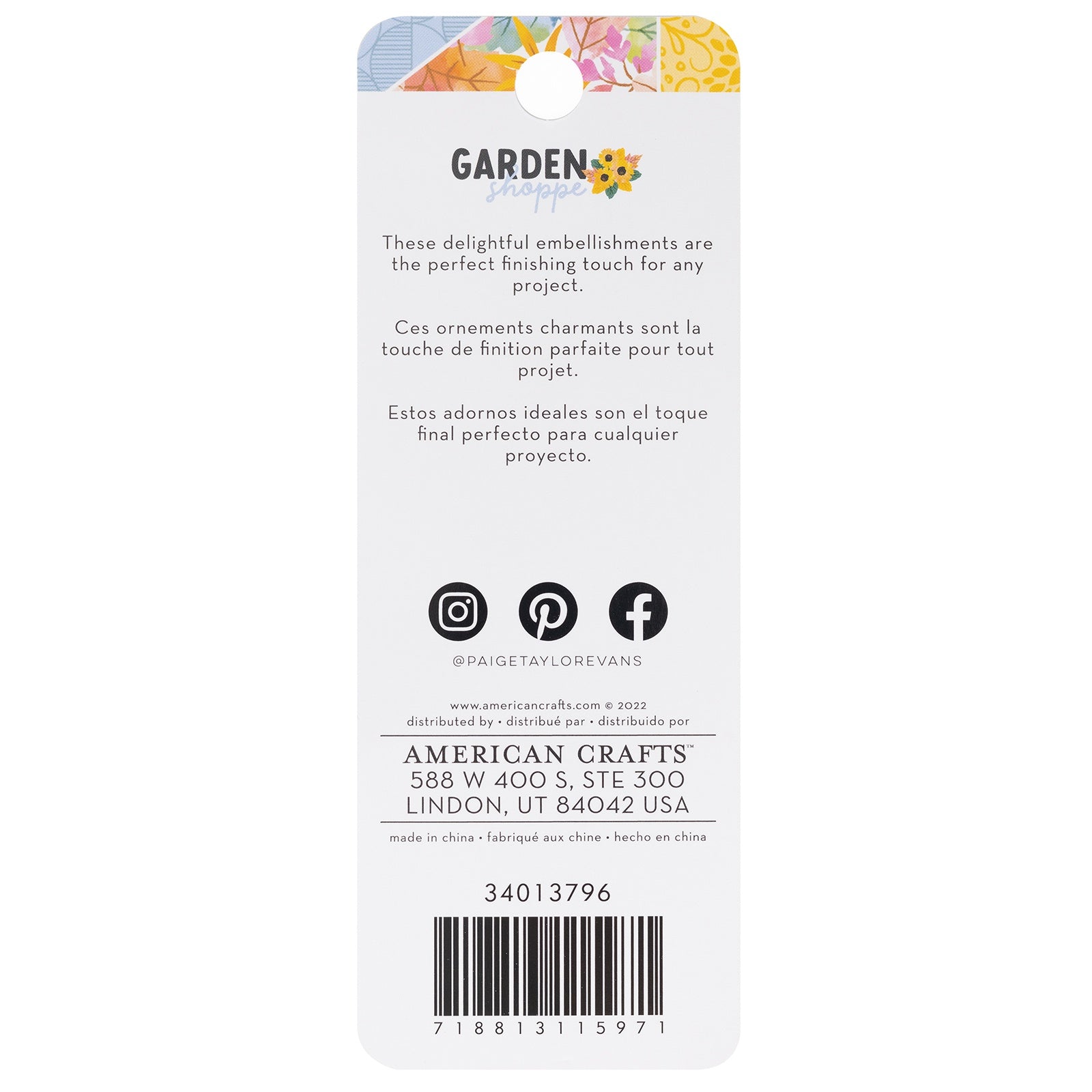 Paige Evans Garden Shoppe Epoxy Stickers - 32pcs