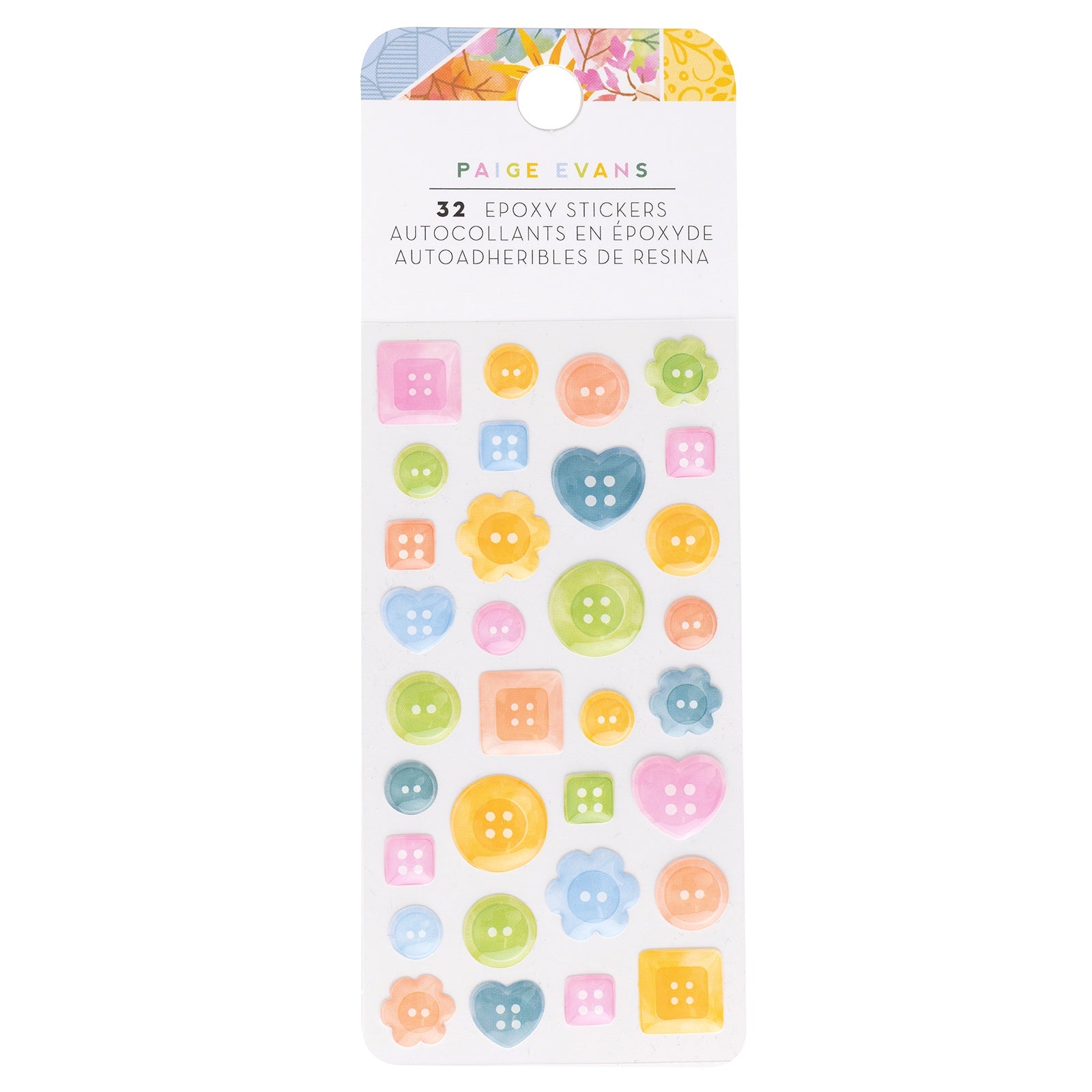 Paige Evans Garden Shoppe Epoxy Stickers - 32pcs