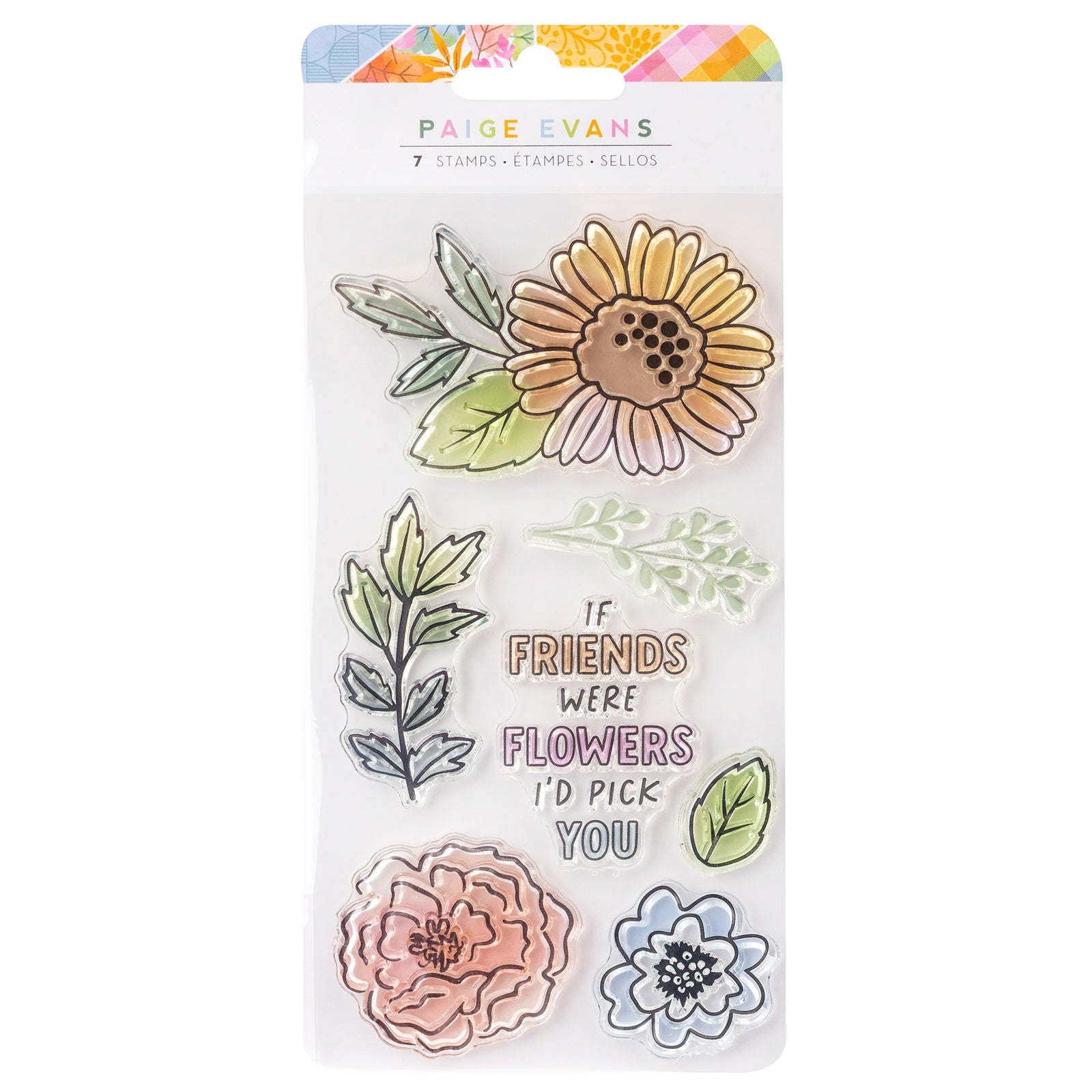 Paige Evans Garden Shoppe Clear Stamps 7 Pack
