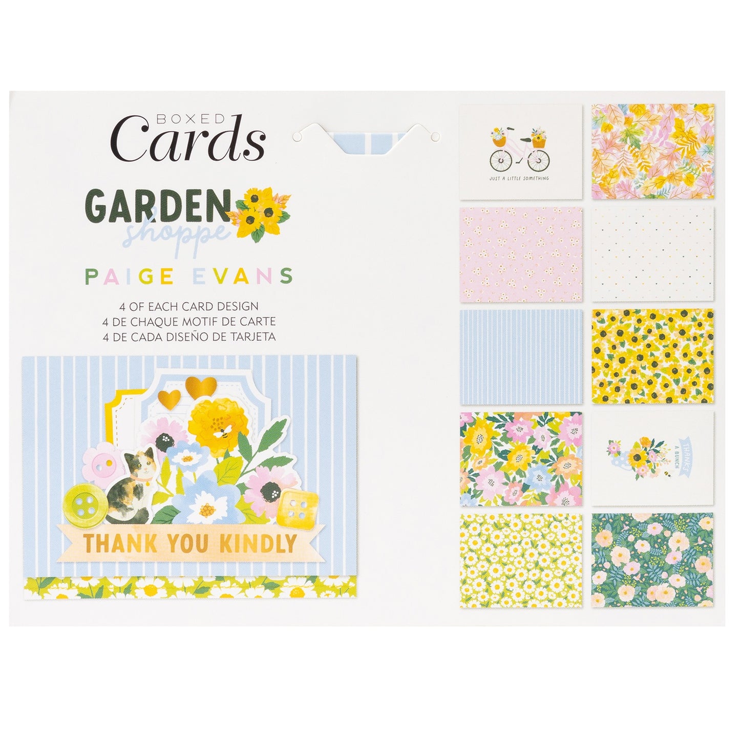 American Crafts A2 Cards W/Envelopes (4.375"X5.75") 40/Box-Paige Evans Garden Shoppe