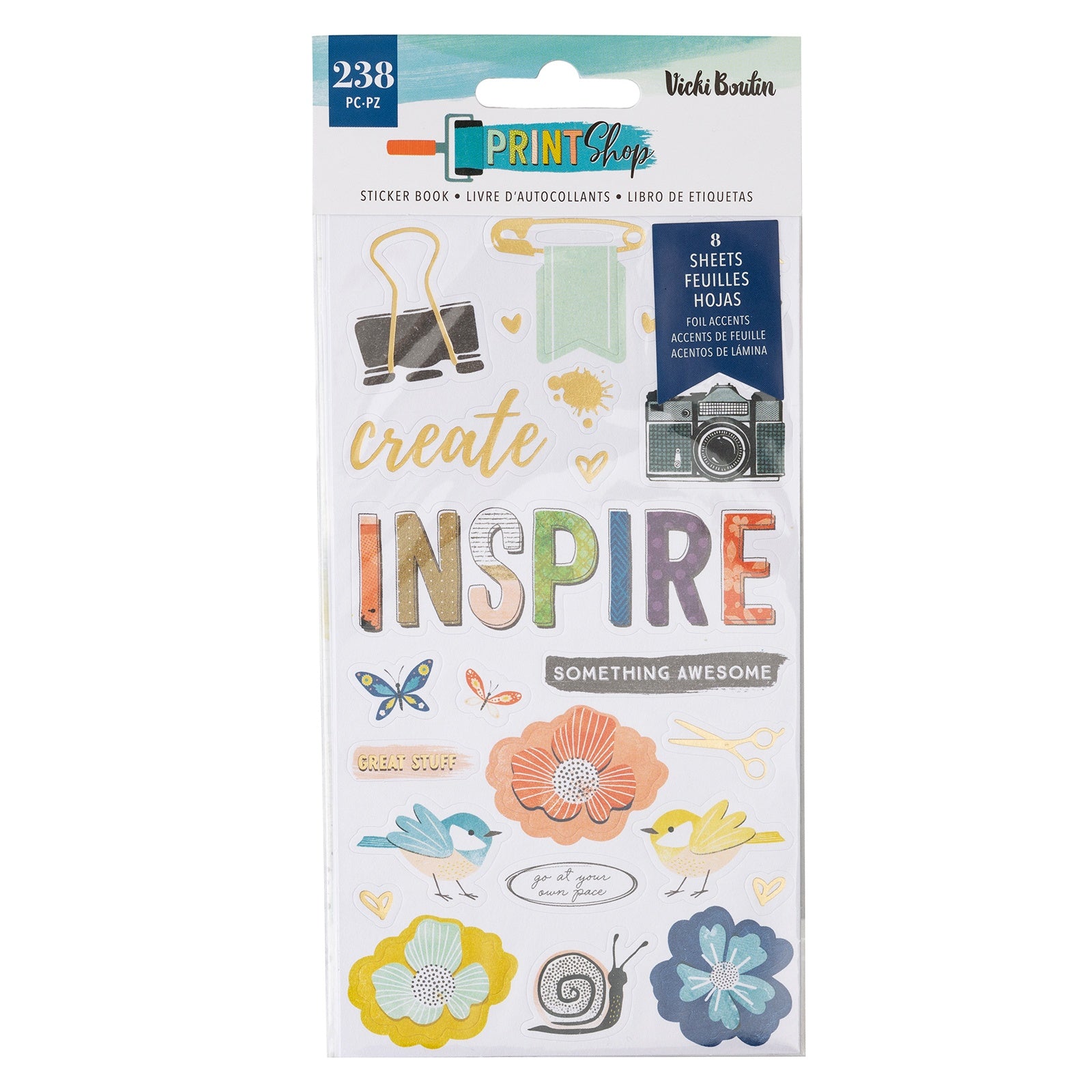 American Crafts Vicki Boutin Where To Next? Puffy Stickers – Cheap