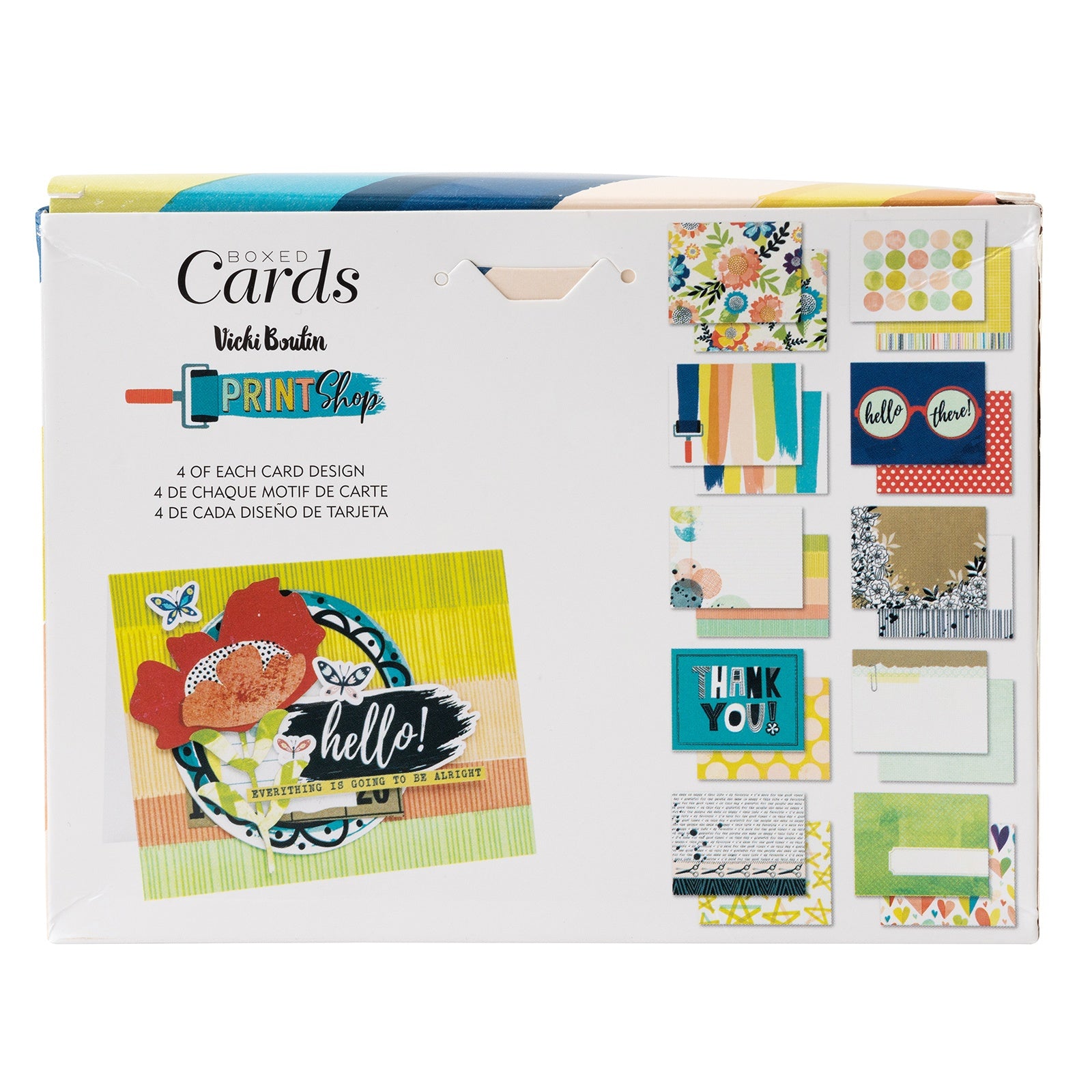 American Crafts A2 Cards W/Envelopes (4.375"X5.75") 40/Box-Vicki Boutin Print Shop