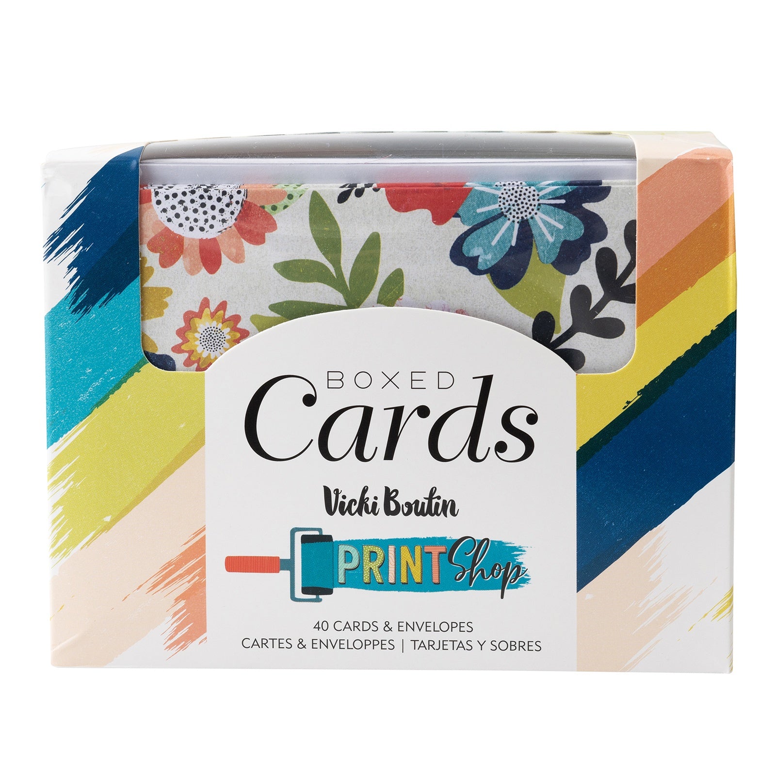 American Crafts A2 Cards W/Envelopes (4.375"X5.75") 40/Box-Vicki Boutin Print Shop