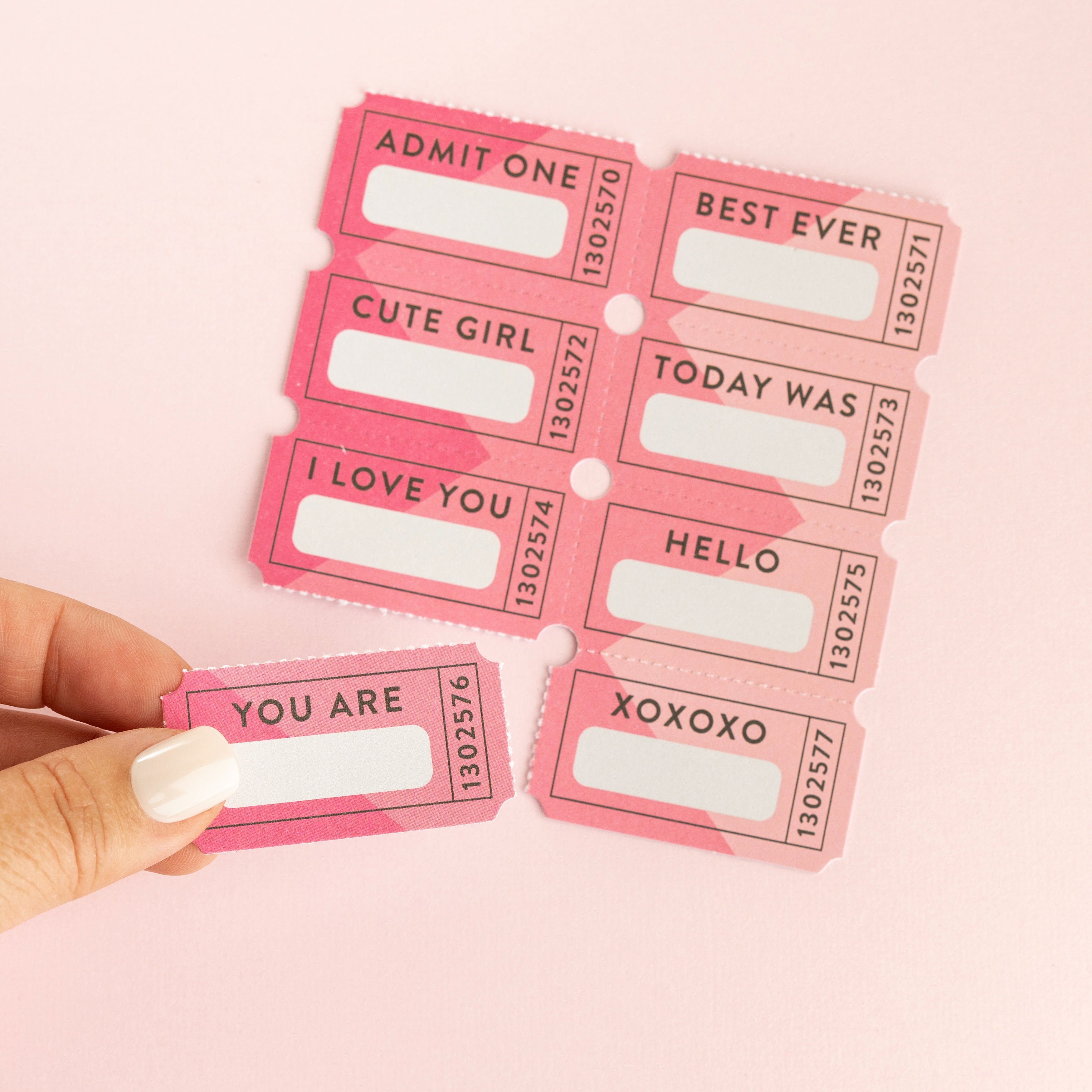 Jen Hadfield Stardust Ticket Book 6/Pkg-W/Silver Foil Accents