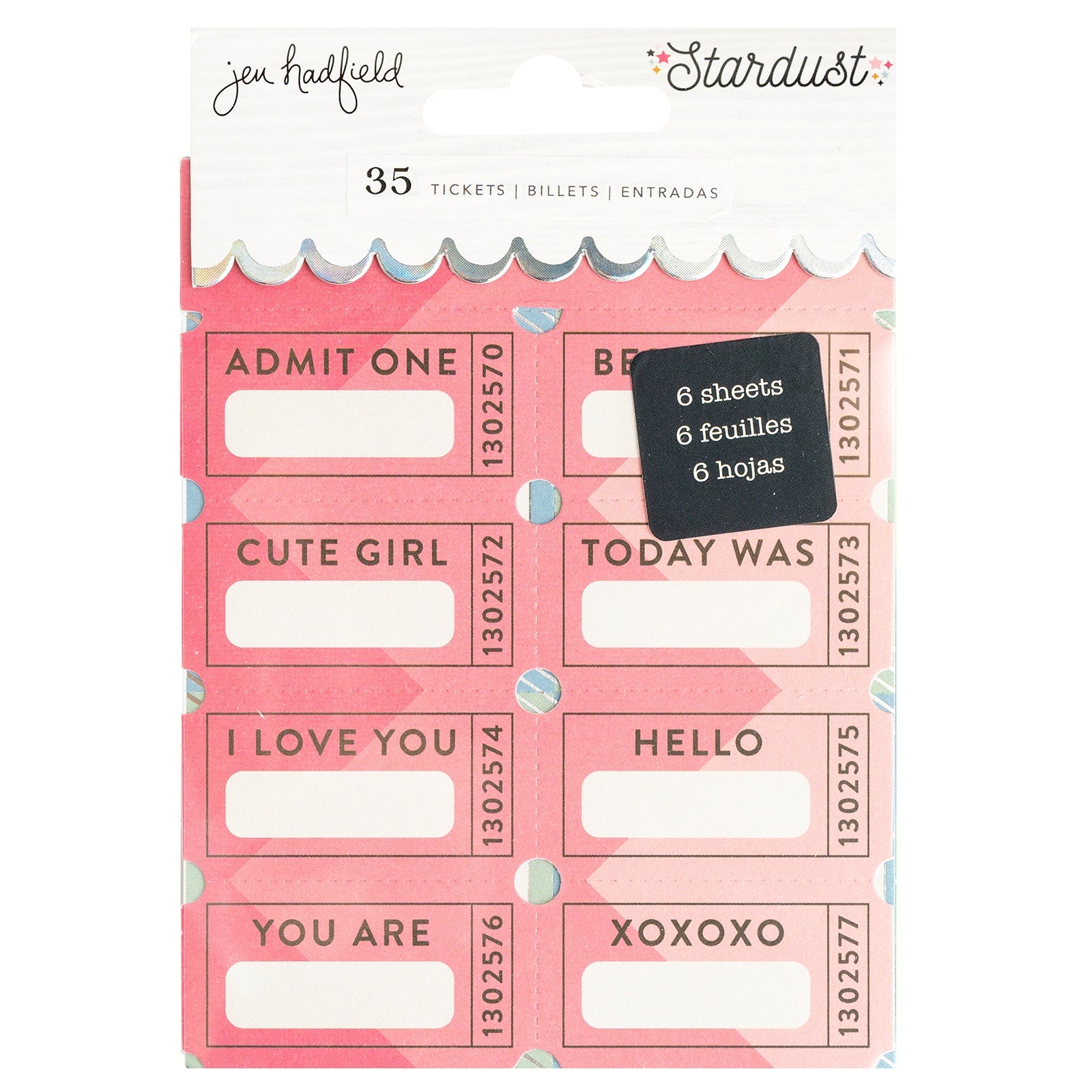 Jen Hadfield Stardust Ticket Book