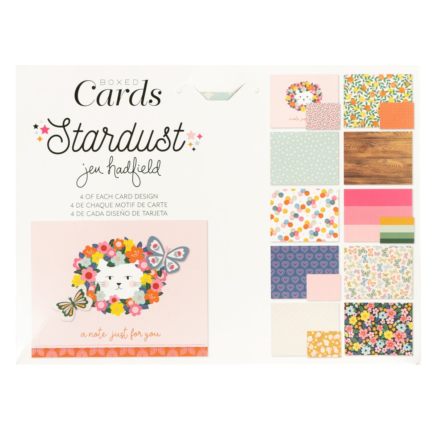 American Crafts A2 Cards W/Envelopes (4.375"X5.75") 40/Box-Jen Hadfield Stardust