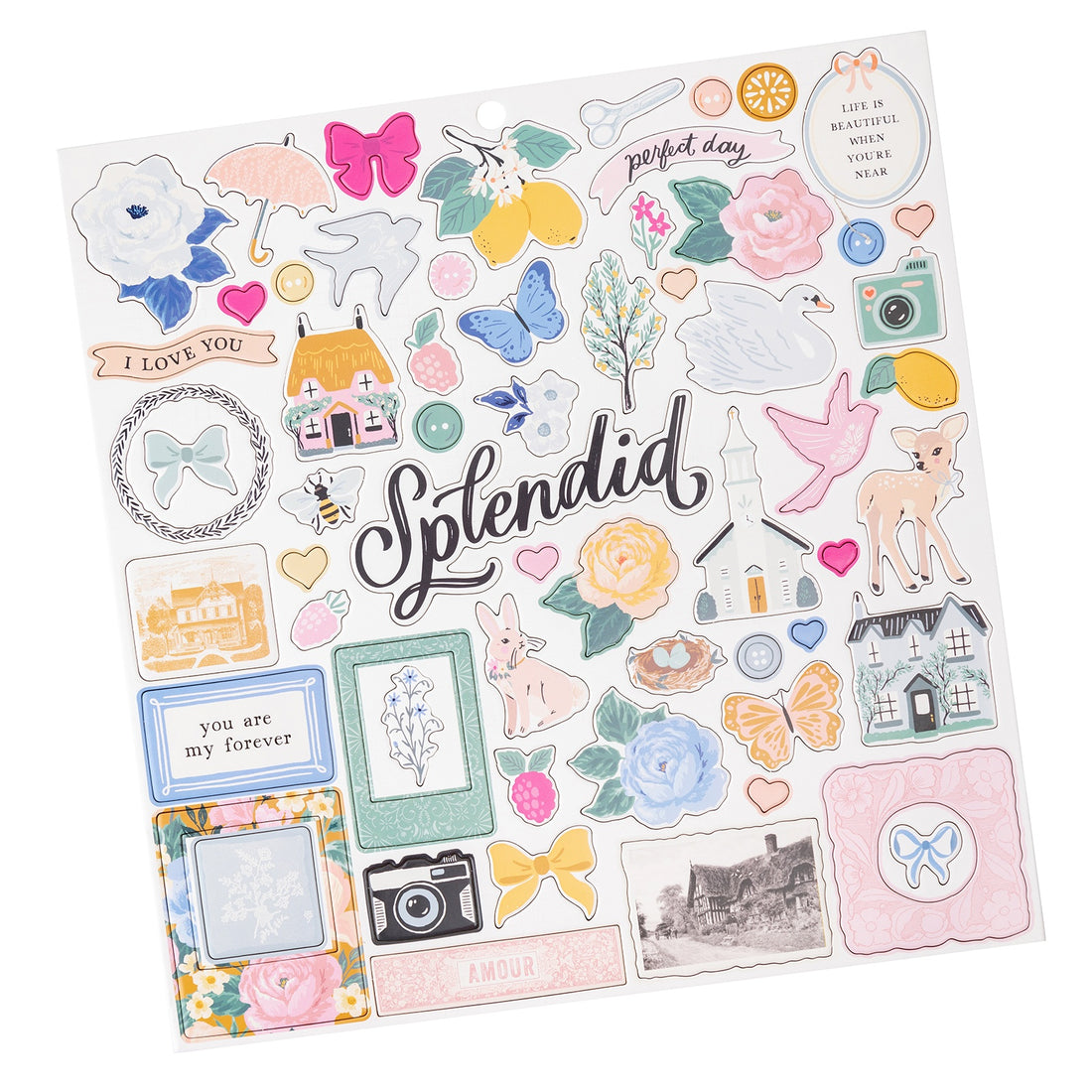 Maggie Holmes Parasol Chipboard Stickers 12