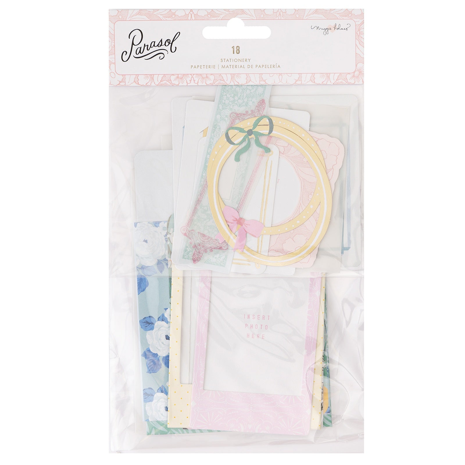 Maggie Holmes Parasol Stationery Pack-W/Gold Foil