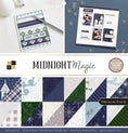 Load image into Gallery viewer, DCWV Double-Sided Cardstock Stack 12"X12" 36/Pkg-Midnight Magic, W/White Foil
