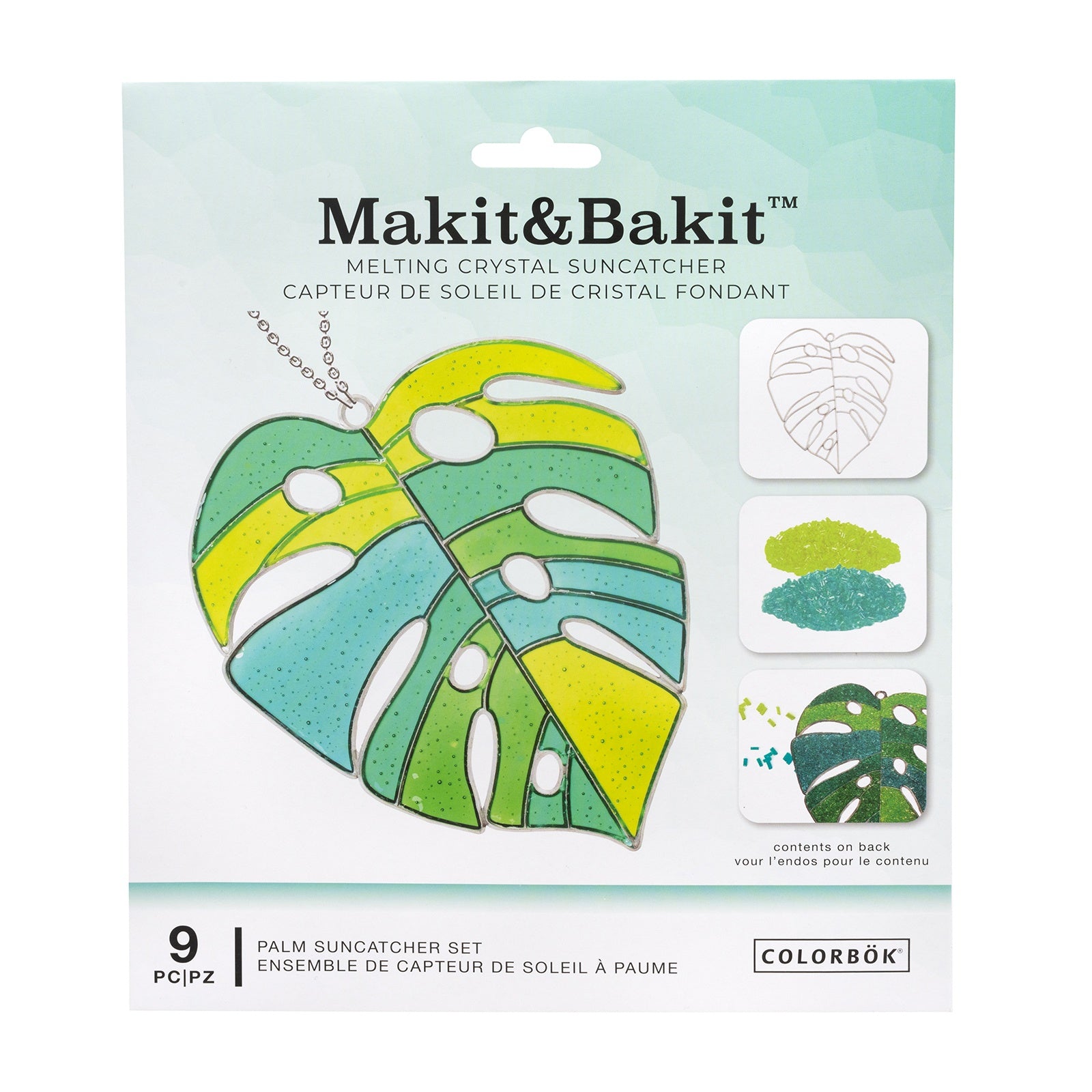 Colorbok Makit & Bakit Melting Crystal Suncatcher Kit-Palm Leaf