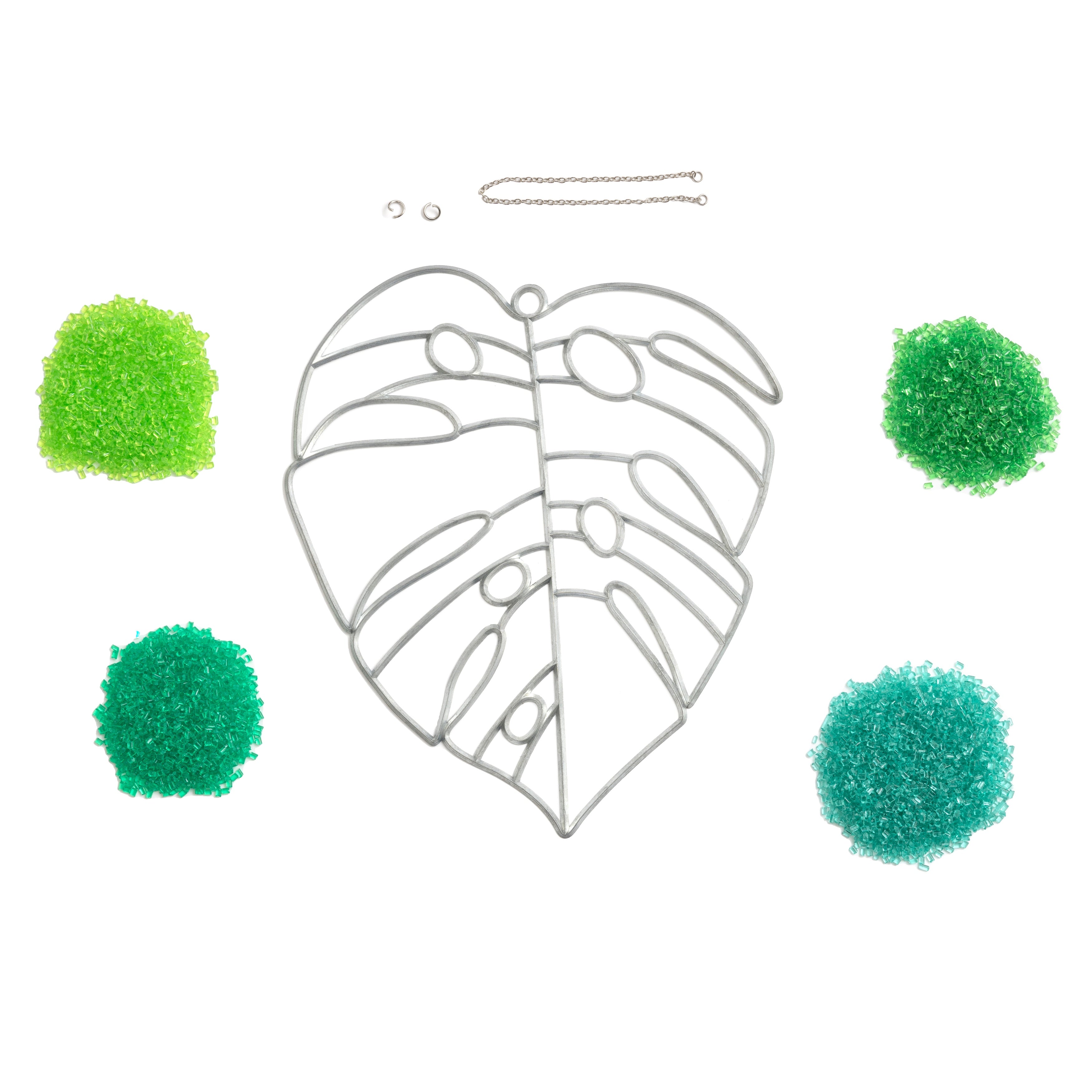 Makit & Bakit Large Monstera Leaf Suncatcher Kit