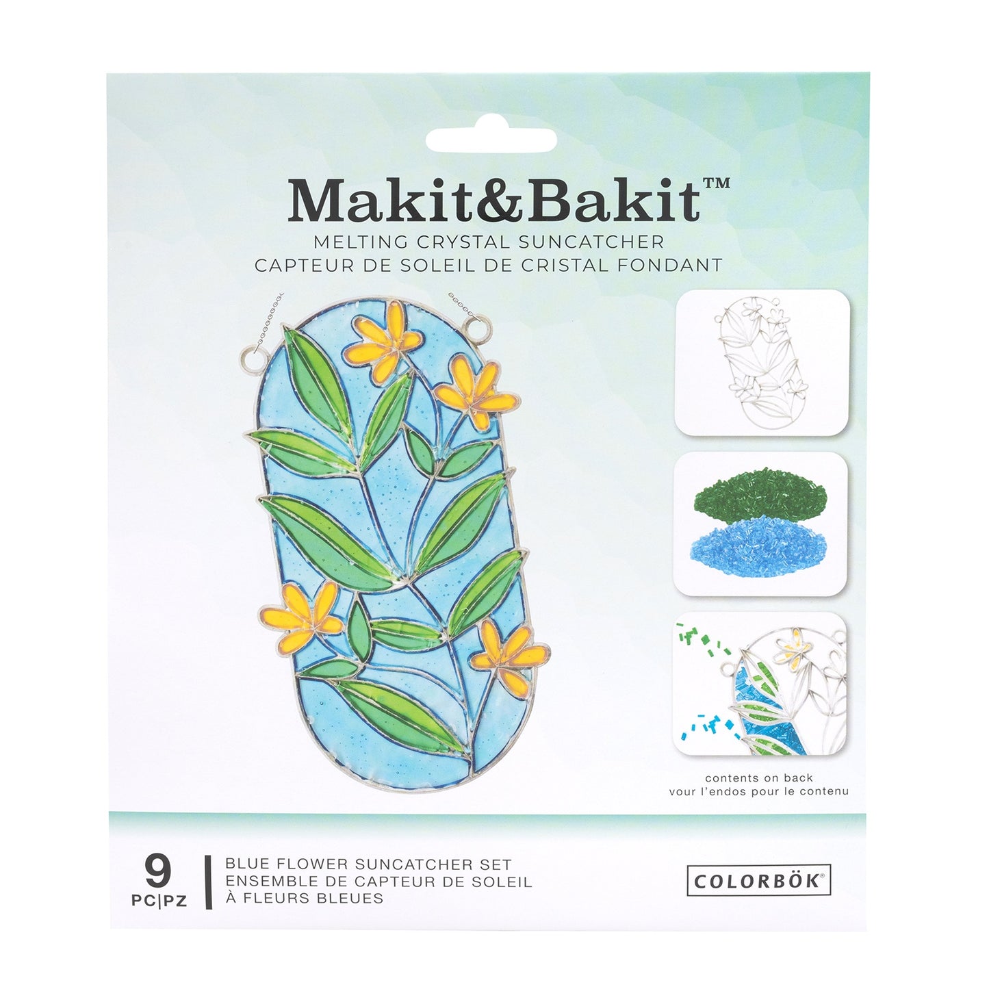 Colorbok Makit & Bakit Melting Crystal Suncatcher Kit-Flower