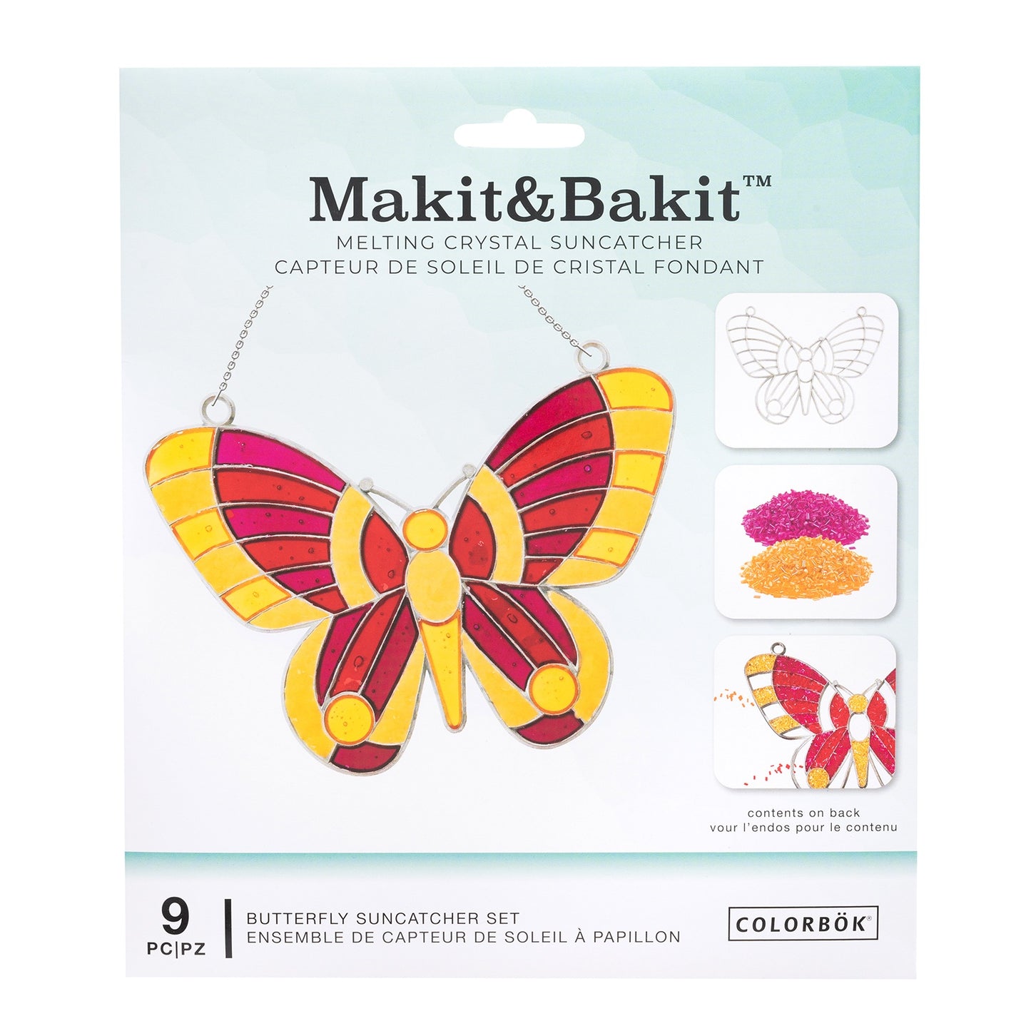 Colorbok Makit & Bakit Melting Crystal Suncatcher Kit-Butterfly