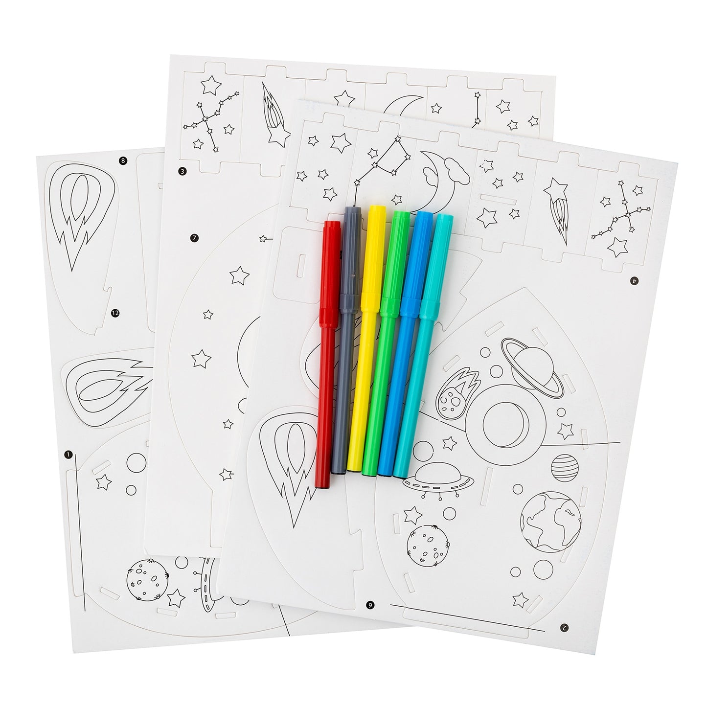 Colorbok Make It Colorful! Color Your Own 3D Puzzle-Space