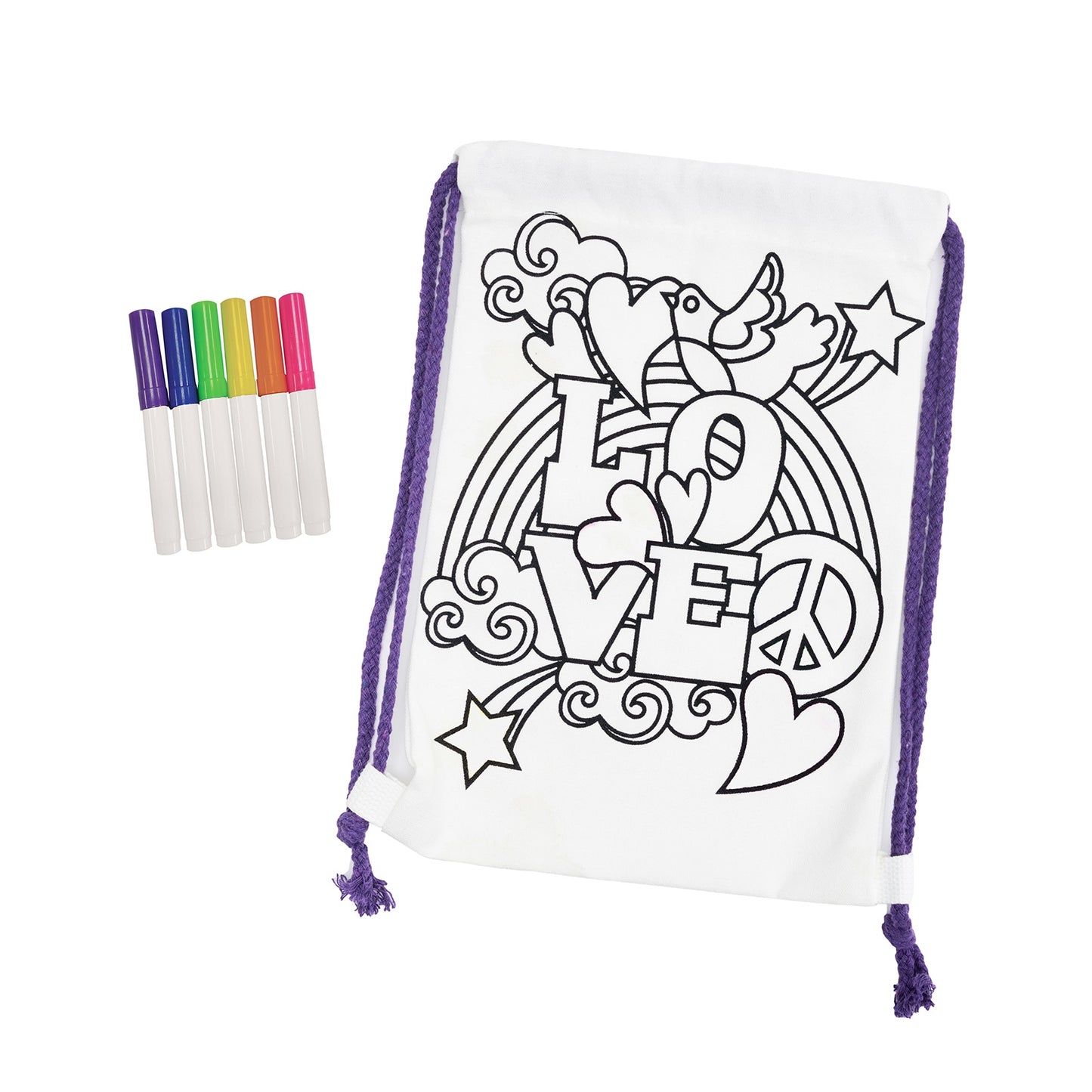 Colorbok Make It Colorful! Color Your Own Backpack-Groovy