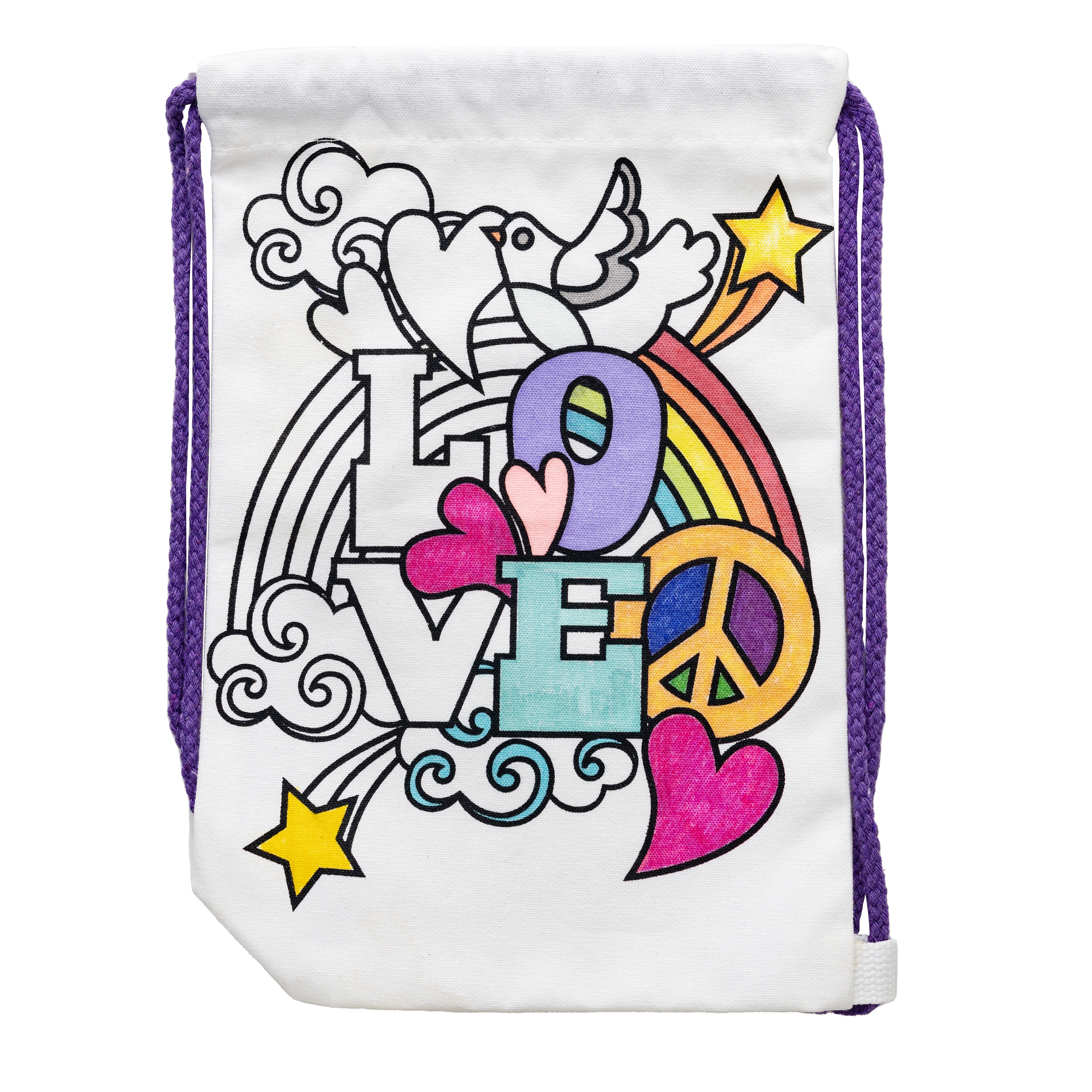 Color your 2024 own drawstring backpack