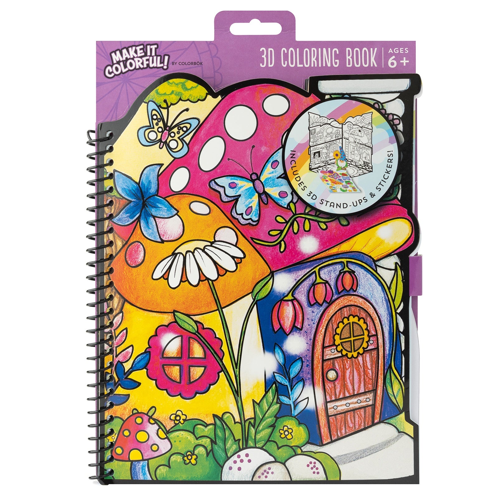 Colorbok Make It Colorful! 3D Coloring Book-Gardener – American Crafts